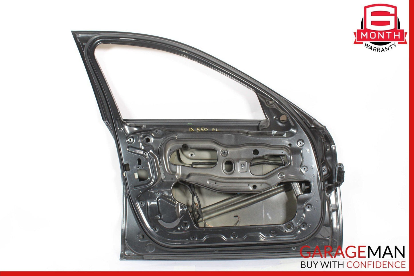 11-16 BMW 550i 535i 528i Front Left Driver Side Door Shell Panel Black OEM