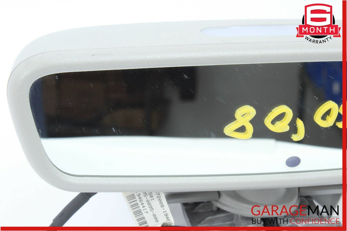 07-09 Mercedes W221 S550 Interior Top Upper Rear View Inside Dim Mirror Gray OEM