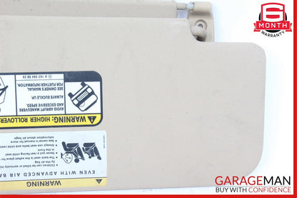 06-12 Mercedes X164 GL450 ML450 Front Left Side Sun Visor Sunvisor Shade Gray