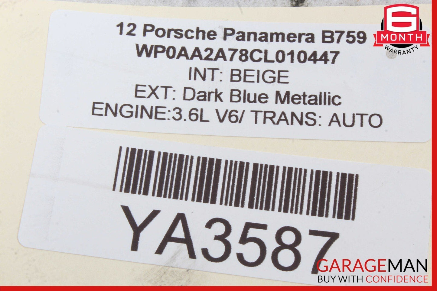 10-16 Porsche Panamera 970 Rear Right / Left Side Suspension Upper Control Arm