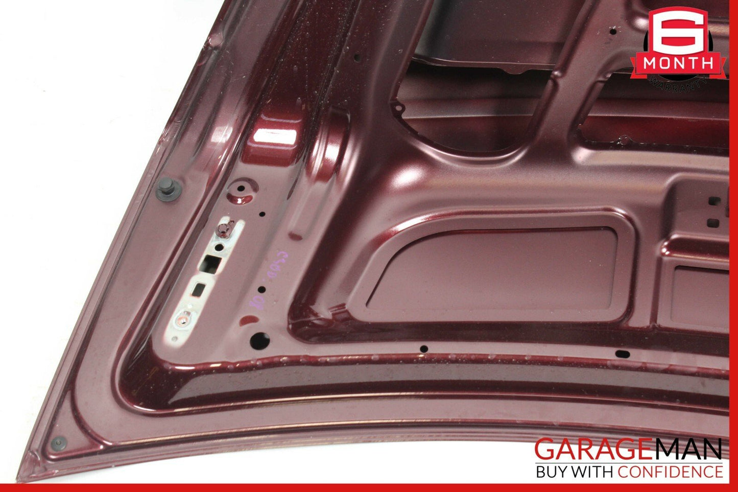 08-14 Mercedes W204 C300 C63 AMG Rear Trunk Lid Deck Shell Panel Red OEM