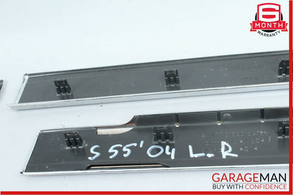 00-06 Mercedes W220 S500 S55 AMG Front & Rear Door Step Sill Sills Set of 4 Pc