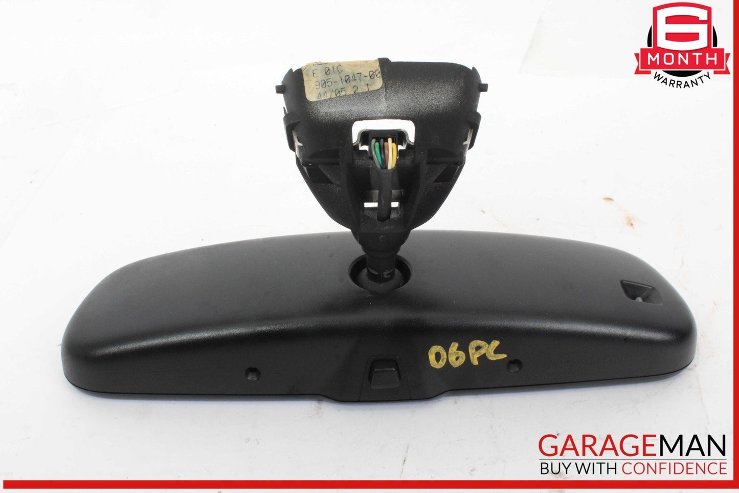 03-06 Porsche Cayenne 955 Interior Top Upper Rear View Mirror Black OEM