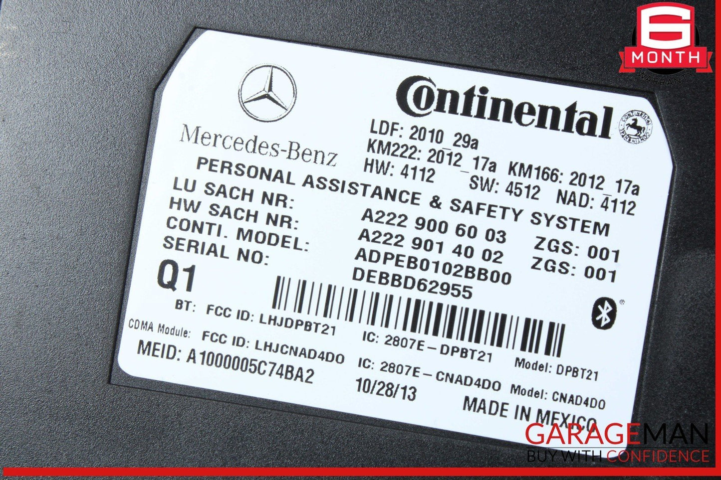 12-20 Mercedes W212 E250 E350 SL400 GLA250 Communication Control Module Unit OEM