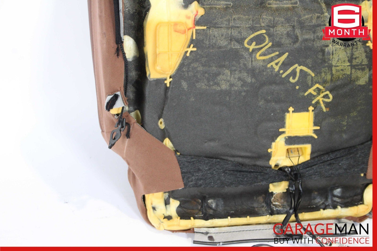 14-18 Maserati Quattroporte Front Right Lower Bottom Seat Cushion Cover Brown