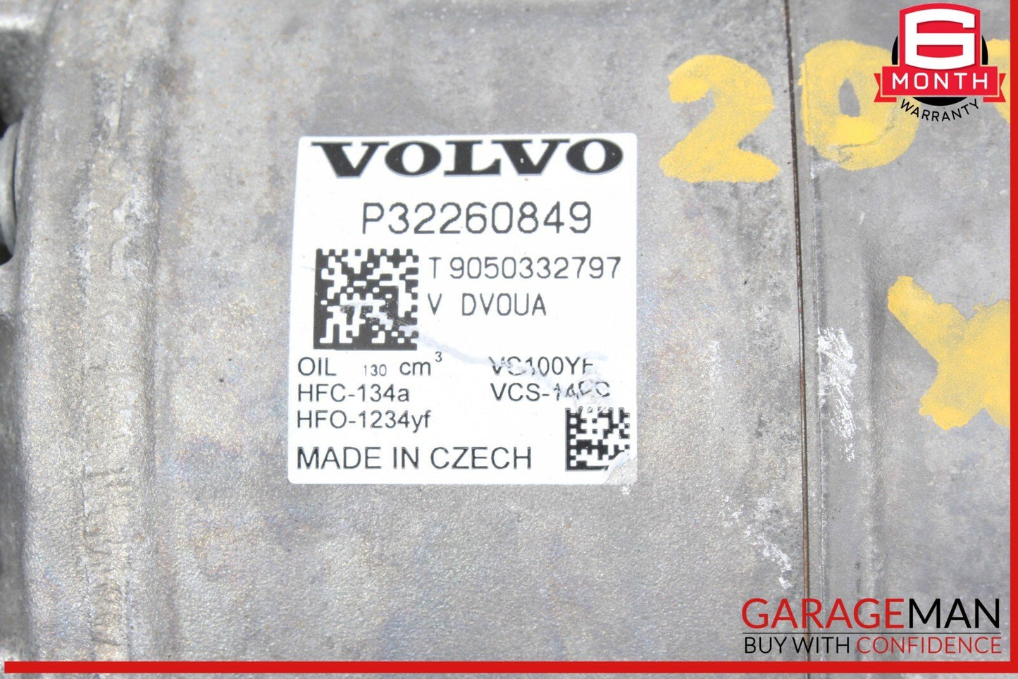 18-25 Volvo XC60 AC A/C Air Conditioning Compressor 32260849 OEM