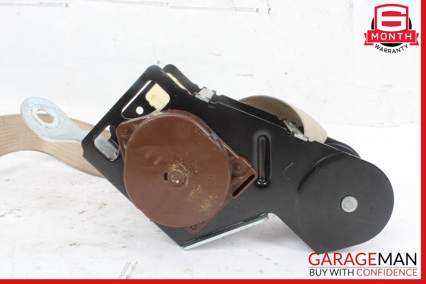 05-11 Cadillac STS Rear Left Seatbelt Seat Belt Retractor Beige OEM