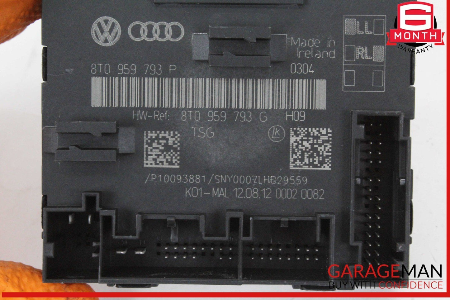 13-16 Audi A4 S4 Front Left Driver Side Door Control Module Unit 8T0959793P OEM