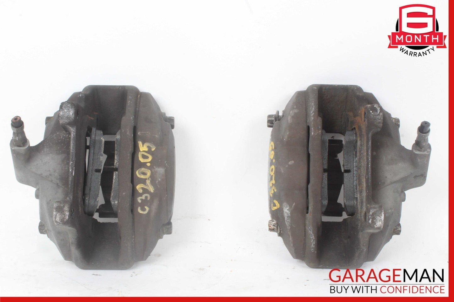05-07 Mercedes W203 C320 C280 Front Left & Right Brake Caliper Calipers Set of 2