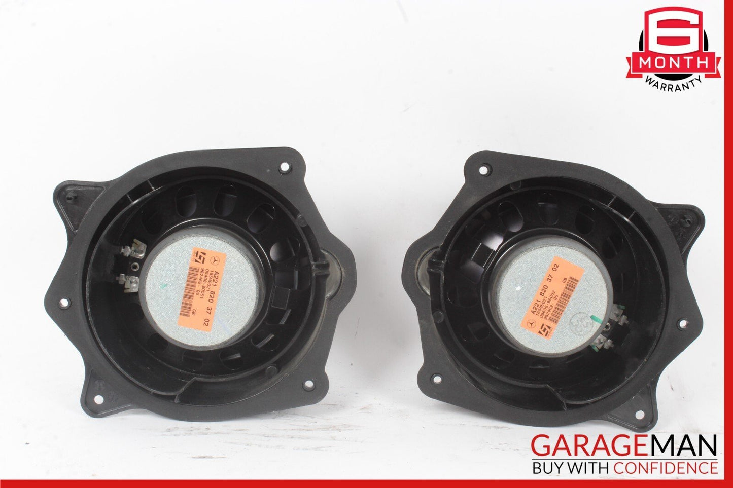 07-09 Mercedes W221 S550 Rear Left & Right Door Audio Sound Speaker Set of 2 OEM