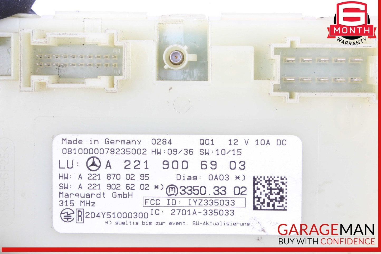 10-14 Mercedes W221 S550 S400 CL550 Keyless Go Entry Control Module Unit OEM