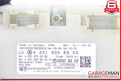10-14 Mercedes W221 S550 S400 CL550 Keyless Go Entry Control Module Unit OEM