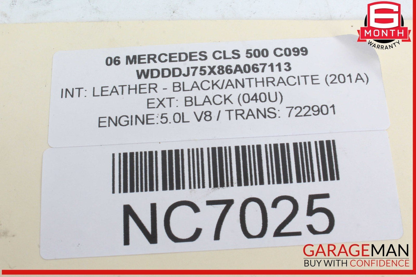 06-11 Mercedes W219 CLS500 Rear or Front Right Side Door Window Regulator Motor