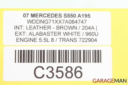 07-13 Mercedes W221 S550 Front Left Driver Side Seat Switch Control Module OEM