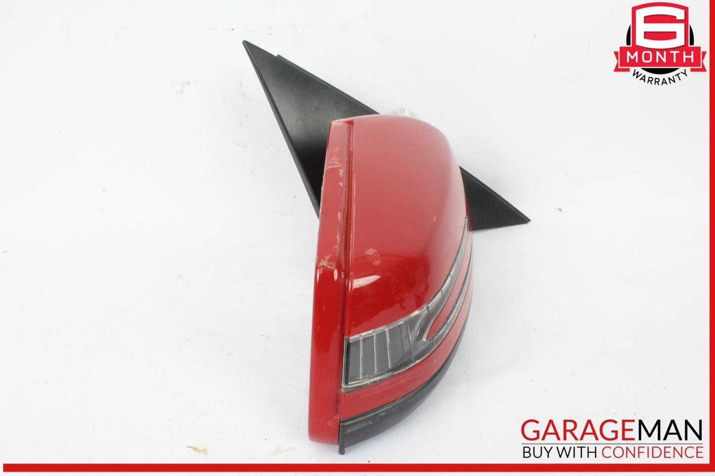 12-15 Mercedes W204 C250 C300 Front Right Side Mirror Door Rear View Red OEM