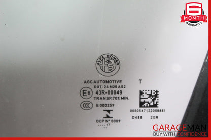 17-22 Alfa Romeo Giulia Front Left Exterior Door Black OEM