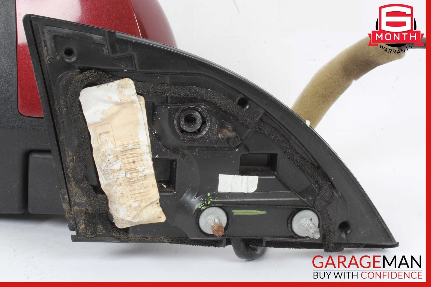 11-12 Nissan Leaf Front Left Driver Side Door Rear View Mirror Red OEM