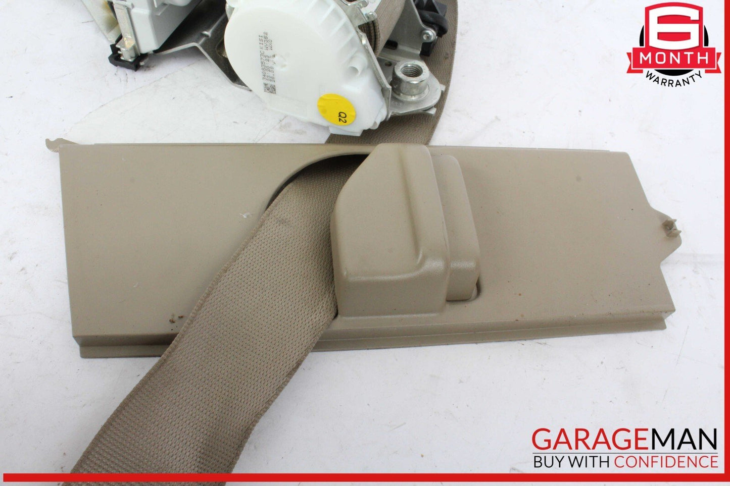12-19 Mercedes X166 GL350 GLS550 Front Right Side Seat Belt Seatbelt Beige OEM