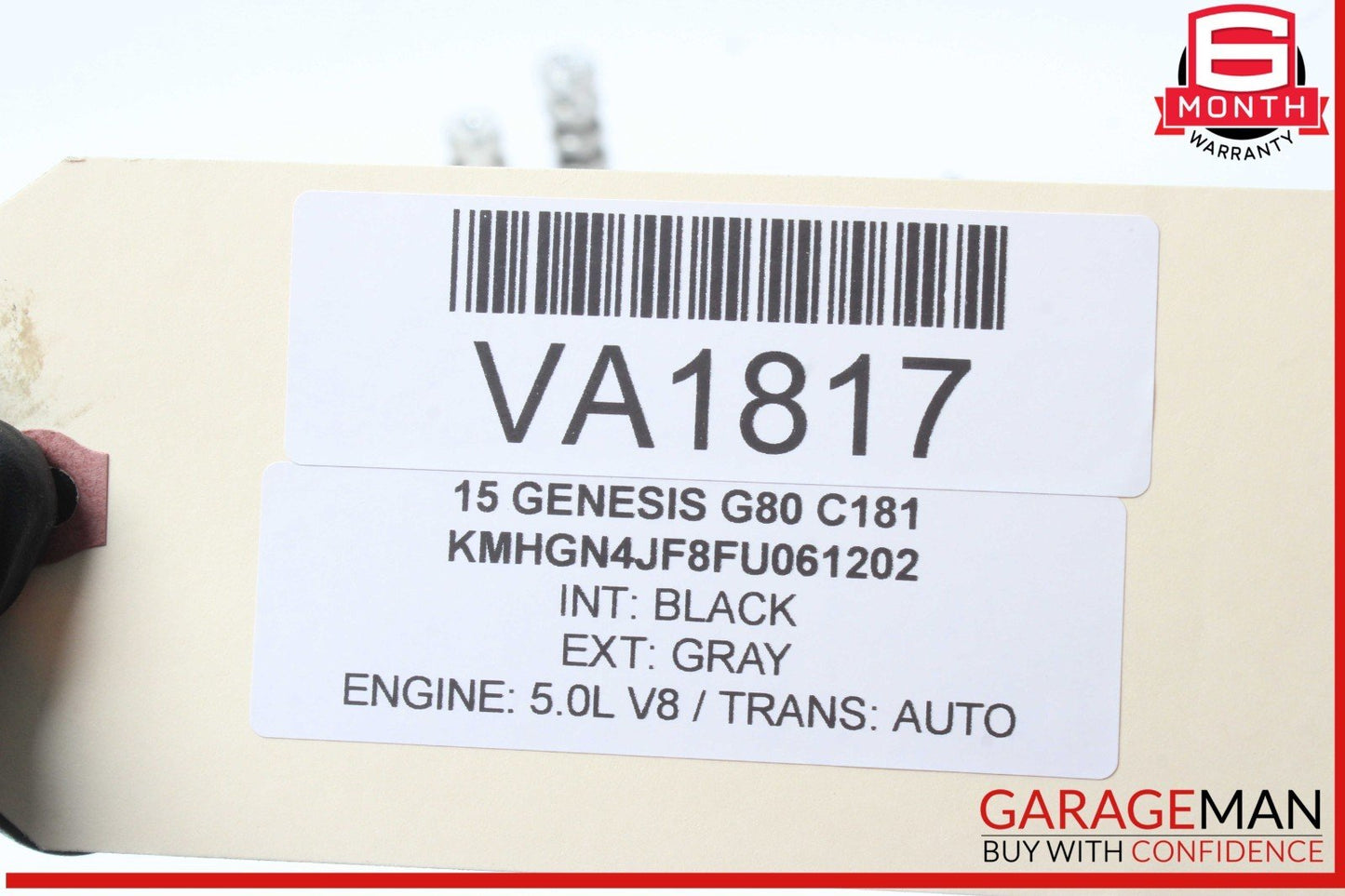 15-17 Hyundai Genesis G80 5.0L Right Side Upper Timing Chain Cover OEM