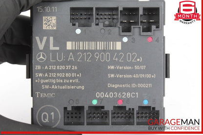 08-18 Mercedes W212 E550 E350 Front Left Side Door Control Module Unit OEM