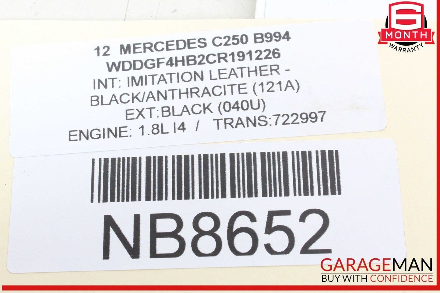 08-15 Mercedes W204 C250 C350  Front Left Side Suspension Upper Control Arm OEM