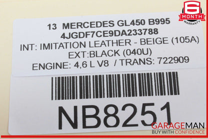 12-19 Mercedes X166 GL450 Rear Right Passenger Side Door Control Module Unit