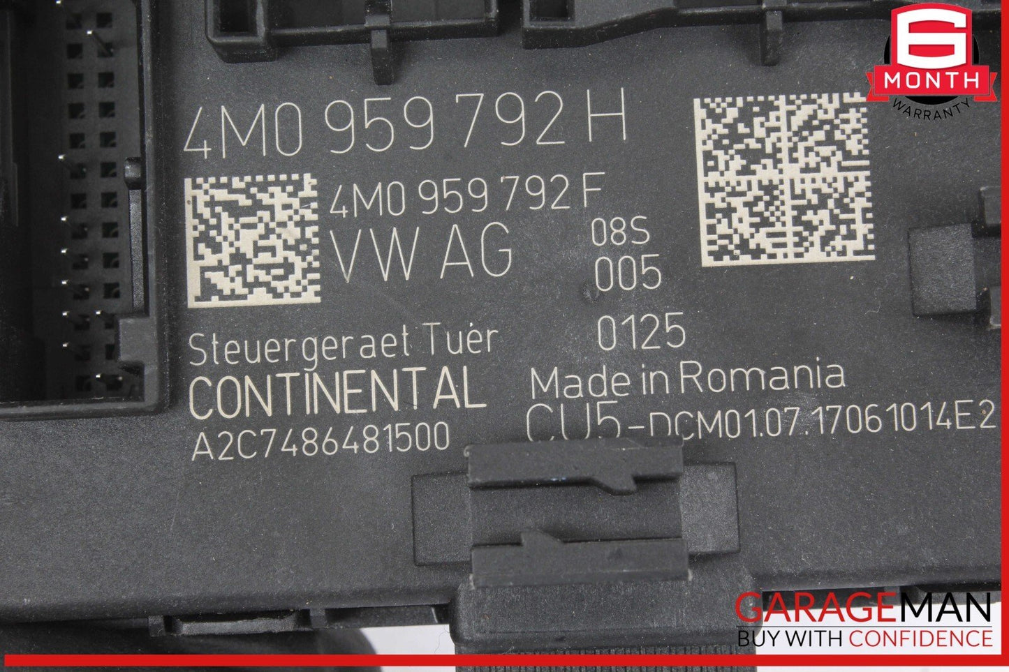 17-24 Audi A4 Allroad Front Right Passenger Side Door Control Module Unit OEM