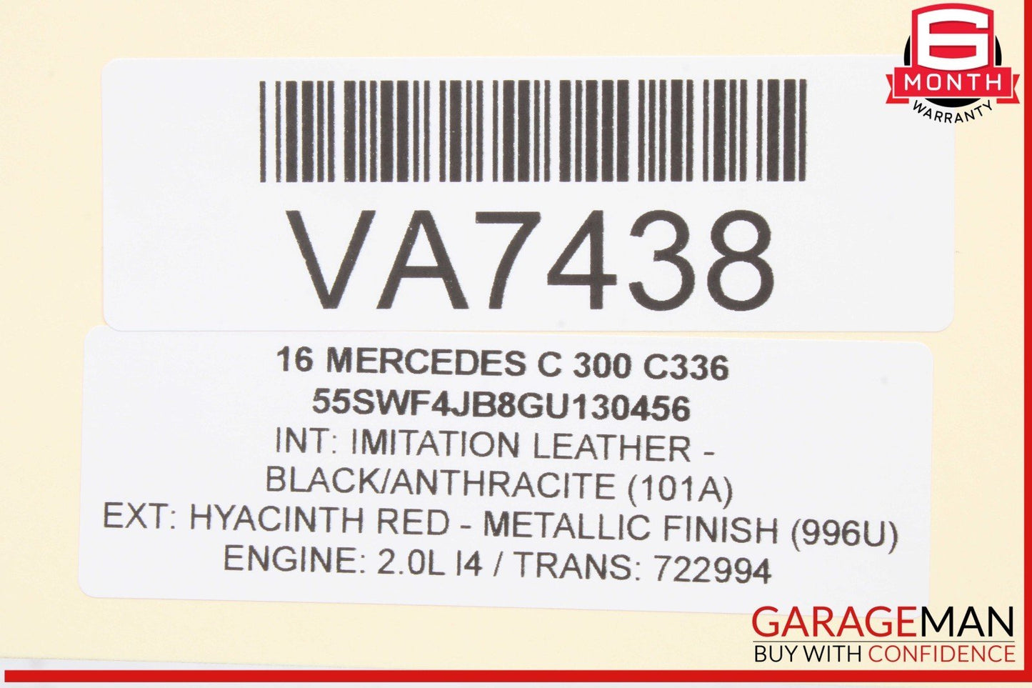 15-20 Mercedes W205 C300 SLC300 M274 Engine Vacuum Pump 2701800901 OEM