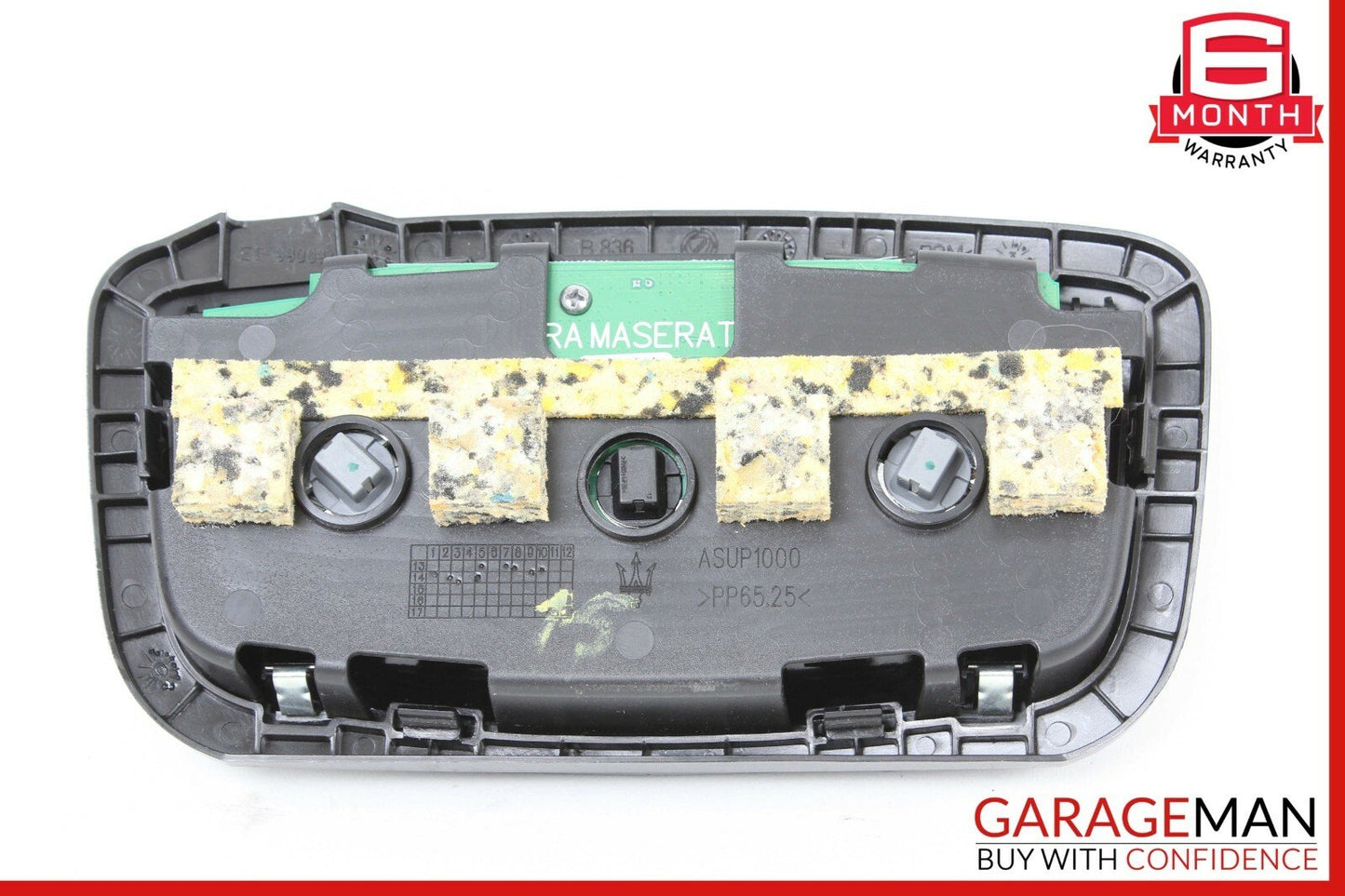 14-17 Maserati Ghibli Rear Overhead Dome Light Reading Lamp Module Black OEM