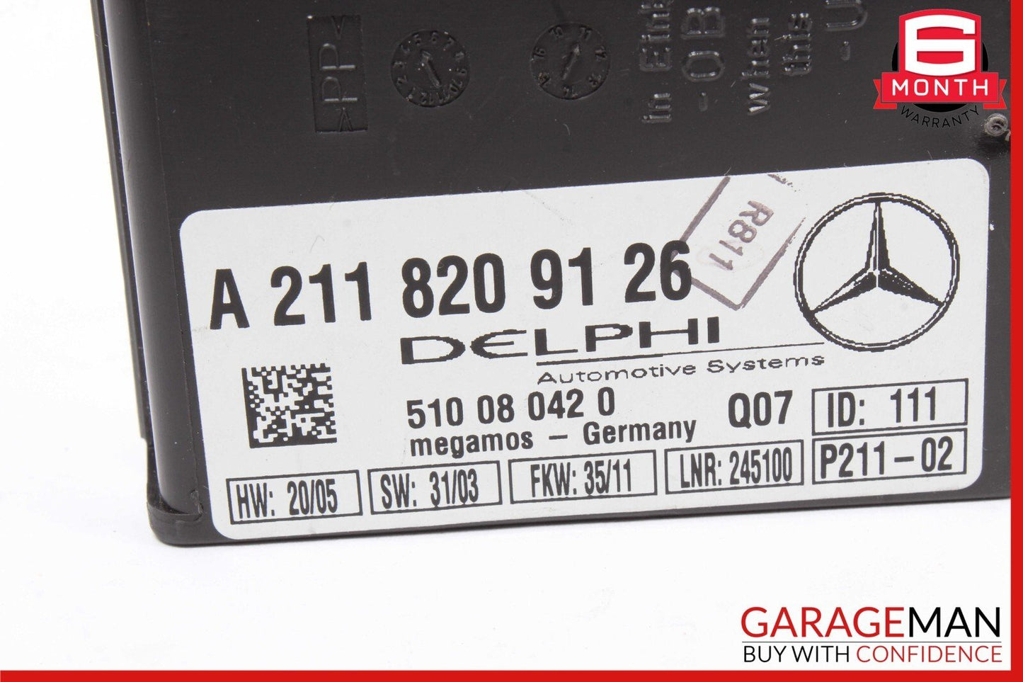 03-12 Mercedes R230 SL550 SLK350 Anti Theft Alarm Signal Control Module Unit OEM