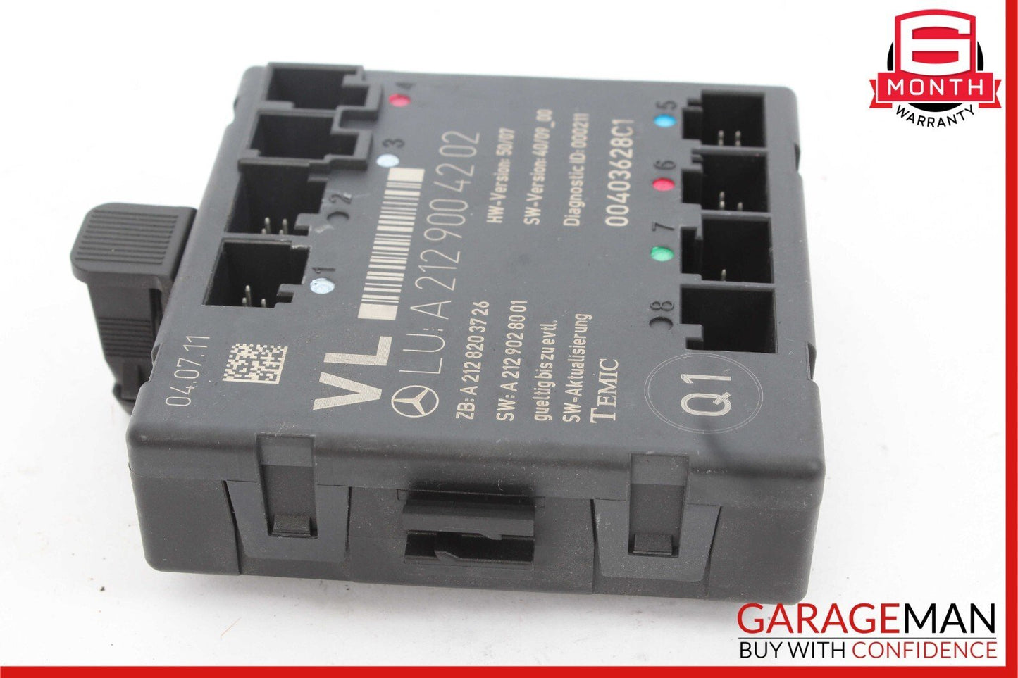 08-18 Mercedes E350 CLS400 C250 SLK350 Front Left Side Door Control Module Unit