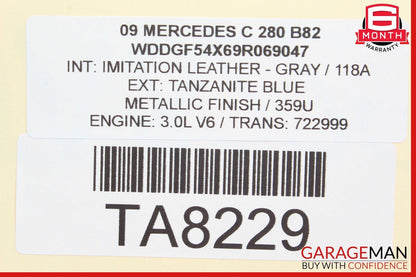 08-14 Mercedes W204 C280 Front Right Passenger Side Door Window Regulator Motor