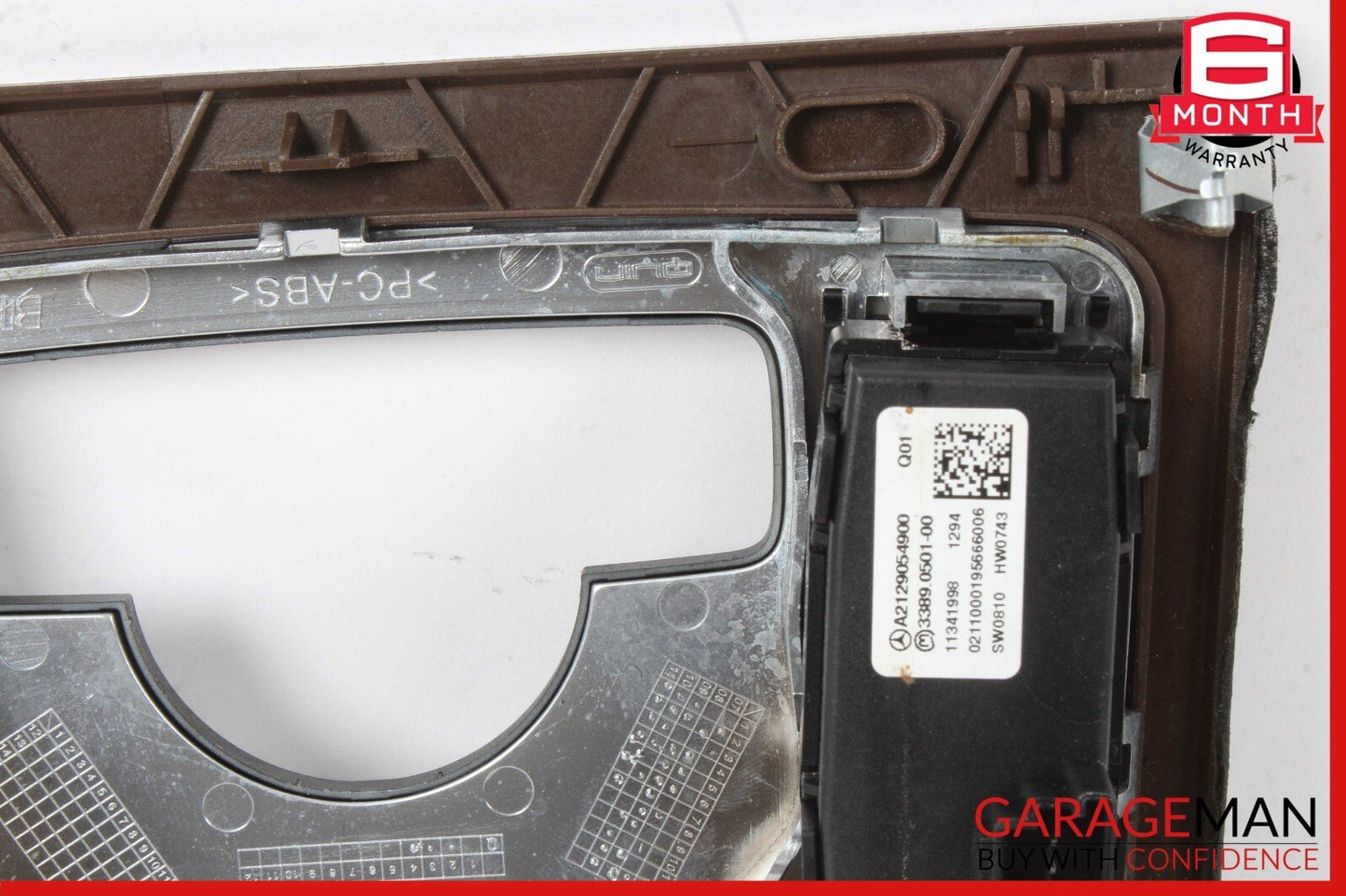 10-13 Mercedes W212 E350 E400 E550 Center Console Switch Trim Bezel Wood OEM