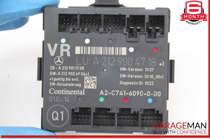 08-18 Mercedes W212 E350 Front Right Passenger Side Door Control Module Unit OEM