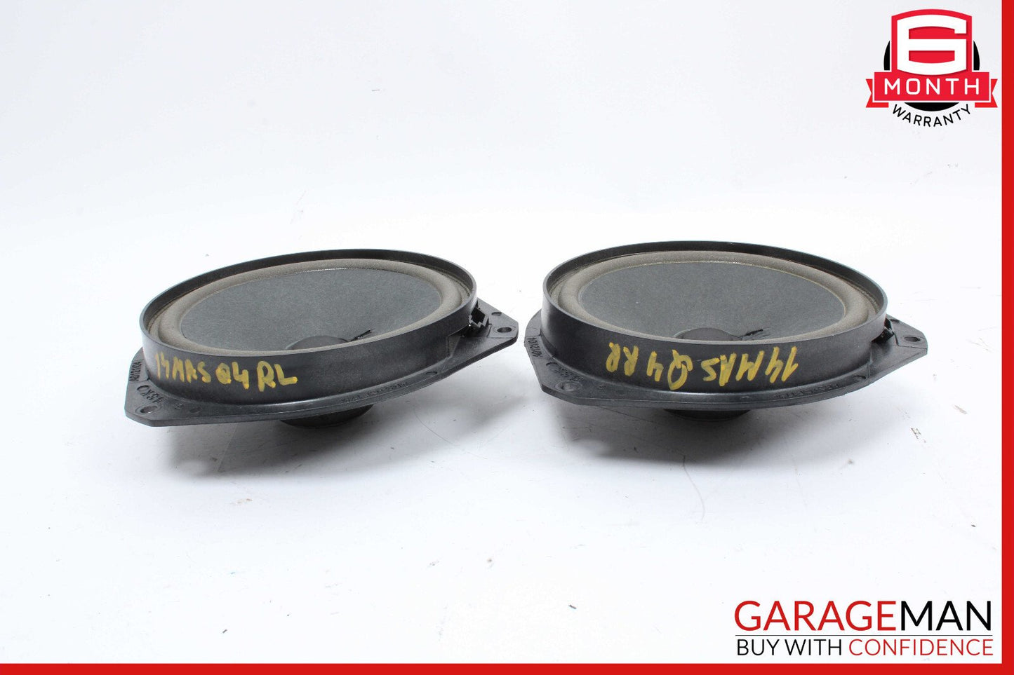 14-17 Maserati Ghibli Rear Right & Left Side Door Sound Audio Speaker Set OEM