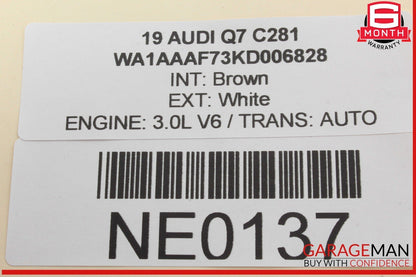 16-24 Audi Q7 A6 RS5 S5 Q5 Telephone Phone Antenna Control Module Unit 4M0035507