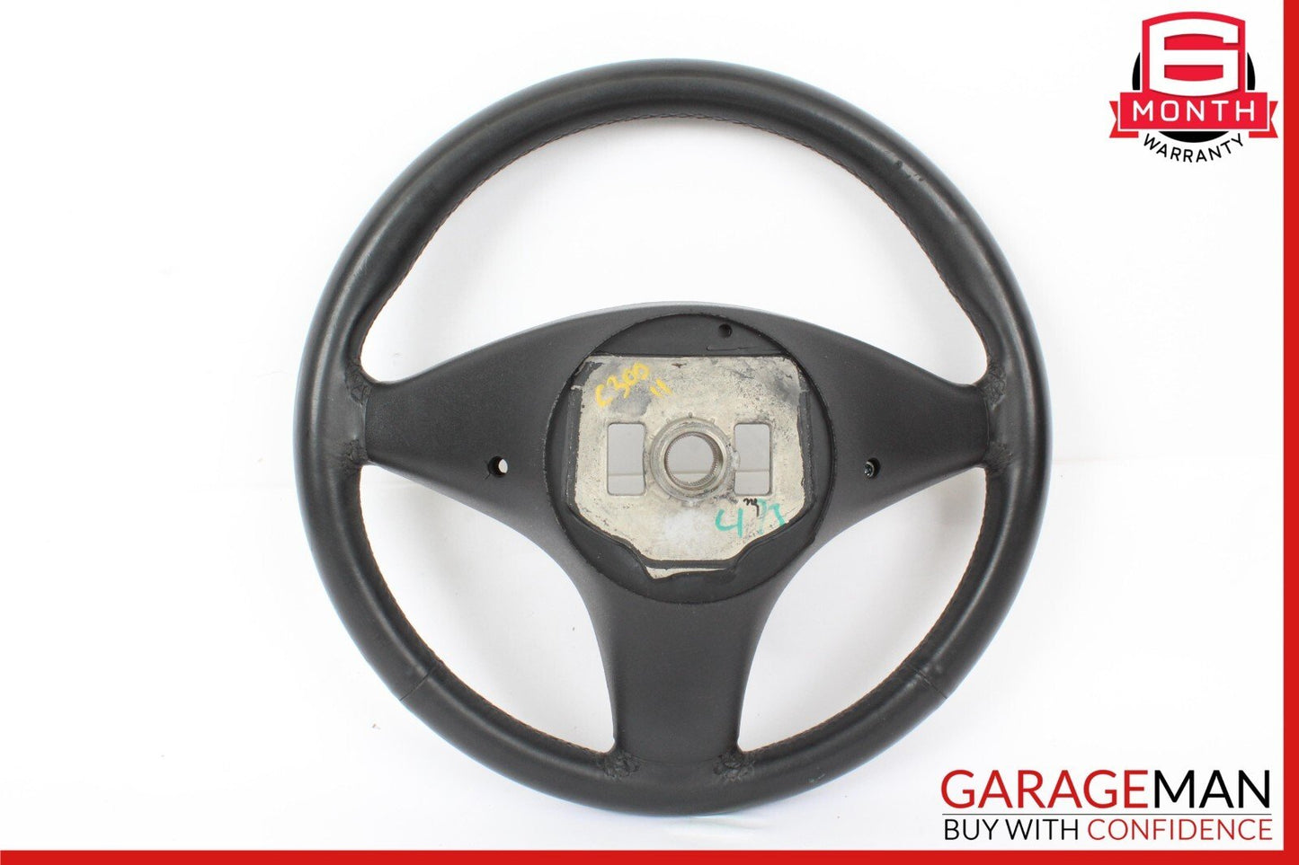 08-11 Mercedes W204 C300 4MATIC 3 Spoke Steering Wheel Leather Black 2044603203