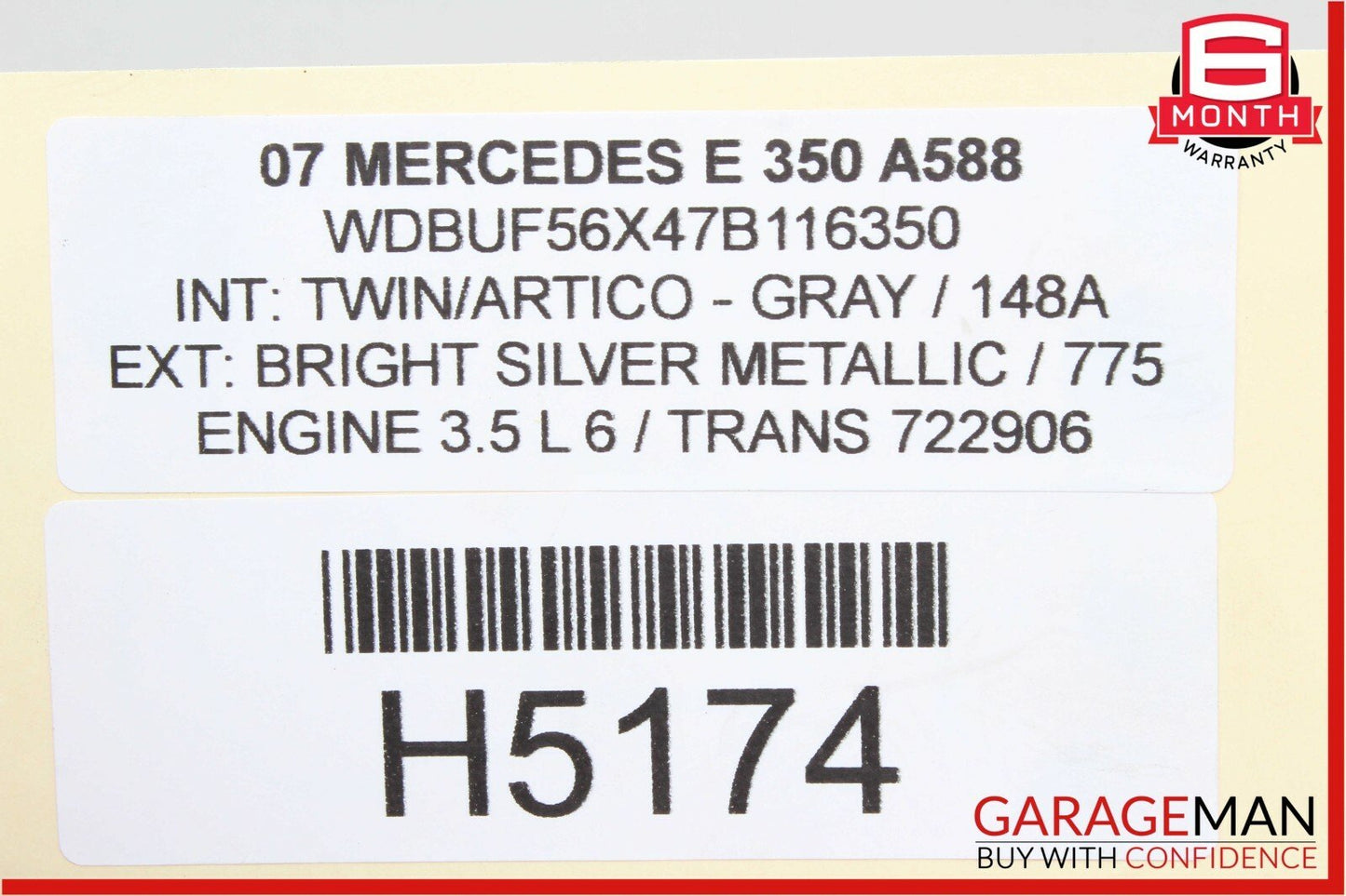 03-09 Mercedes W211 E320 E350 E500 Front Left Side Tweeter Speaker Cover Gray