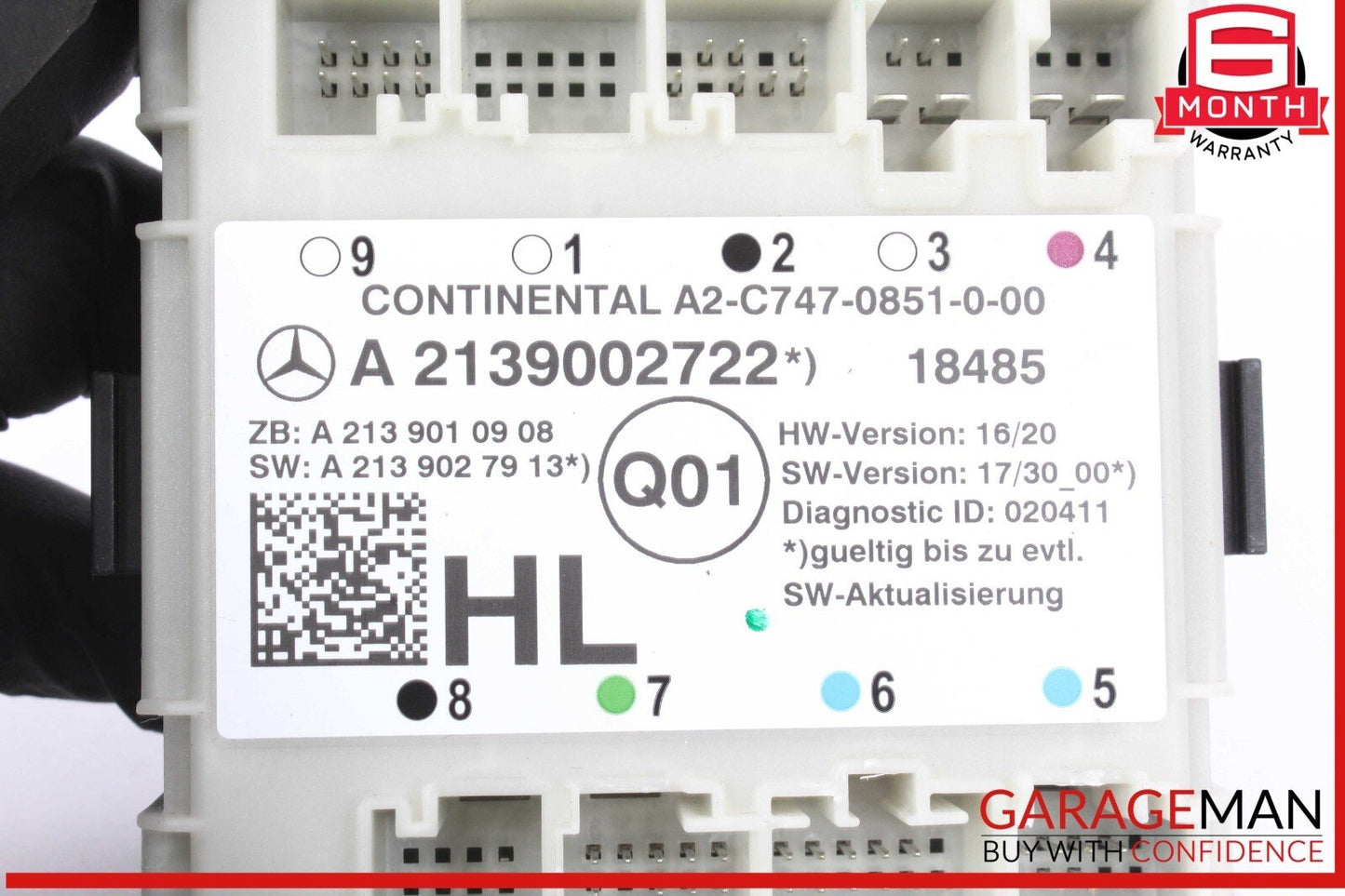 19-23 Mercedes W213 E300 C350 Rear Left Driver Side Door Control Module Unit OEM