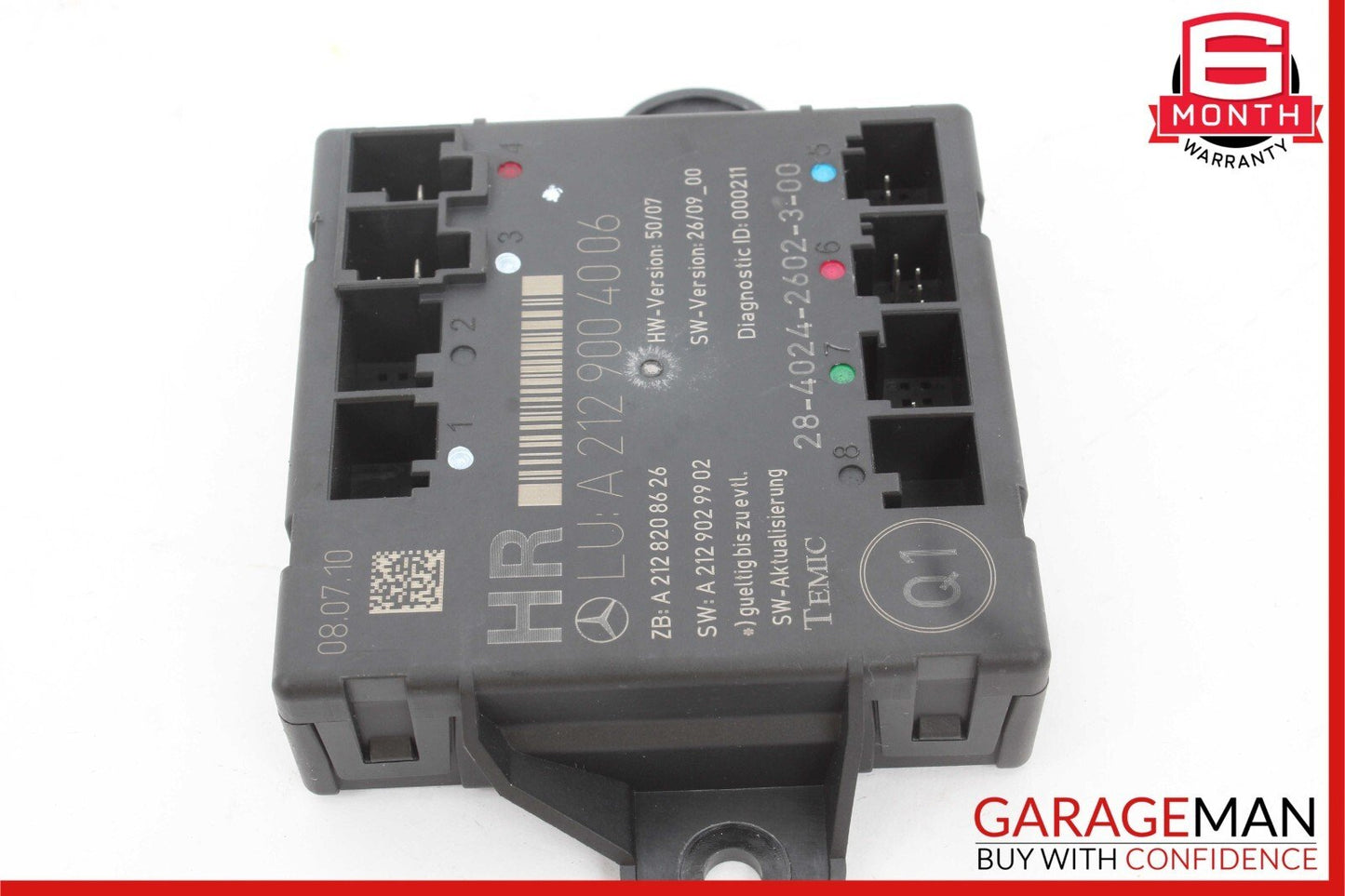 08-14 Mercedes W212 E350 C300 Rear Right Passenger Side Door Control Module OEM