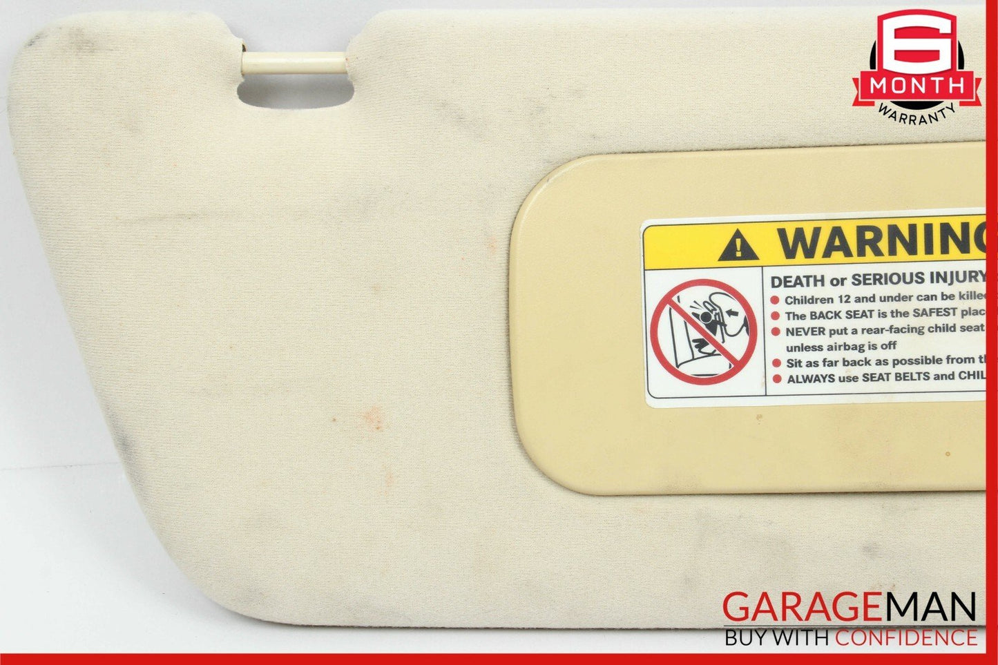 98-05 Mercedes W163 ML320 ML500 Front Right Side Sunvisor Sun Visor Shade Beige