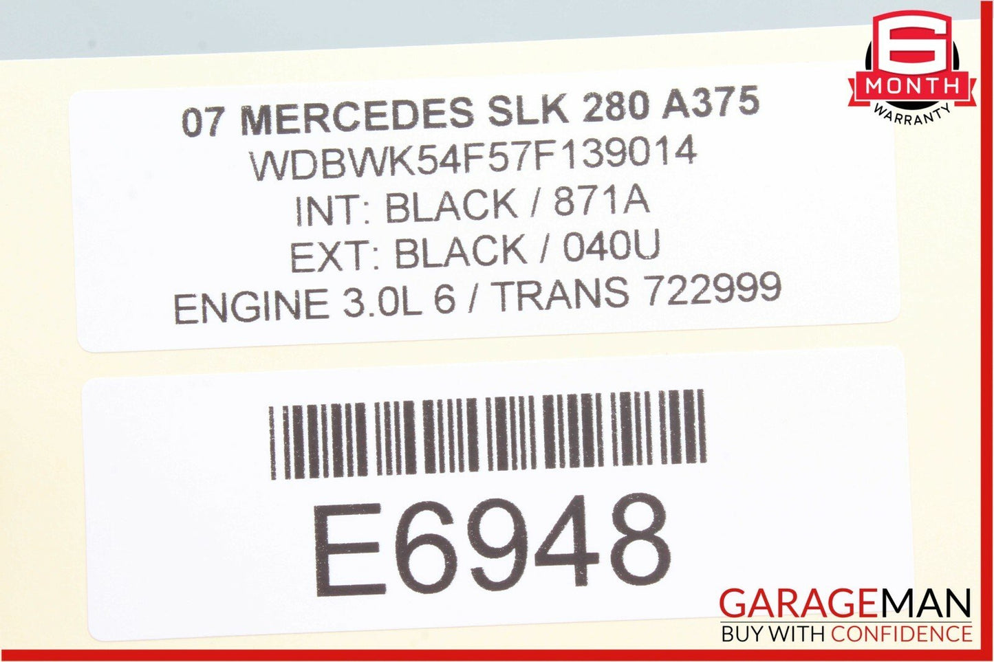 03-11 Mercedes R171 SLK280 CLS550 Under Seat Control Module Front Right Side OEM