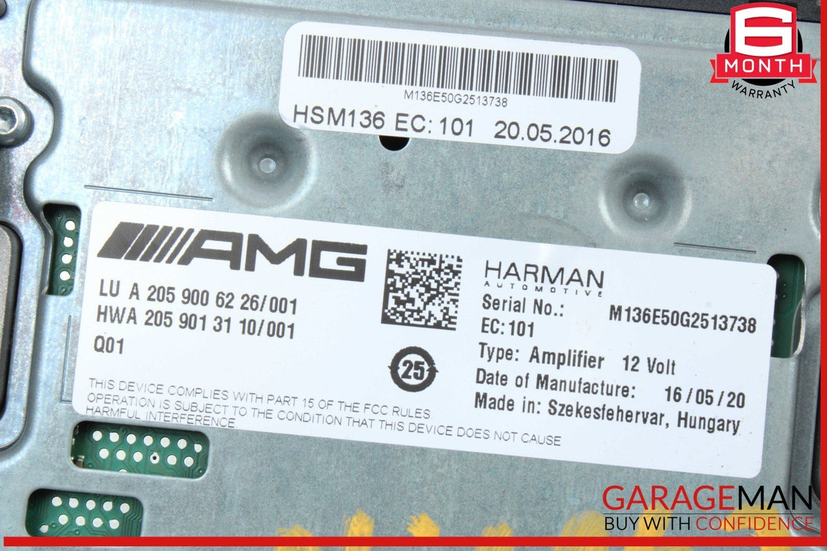 15-20 Mercedes W205 C300 4MATIC Audio Sound Amplifier AMP 2059013110 OEM