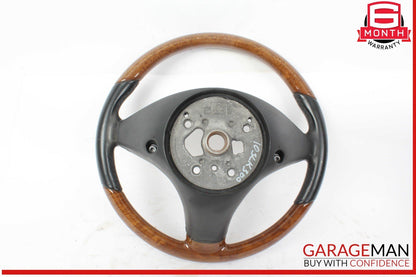 09-12 Mercedes R171 SLK300 SL550 SLK350 3 Spoke Steering Wheel Wood OEM