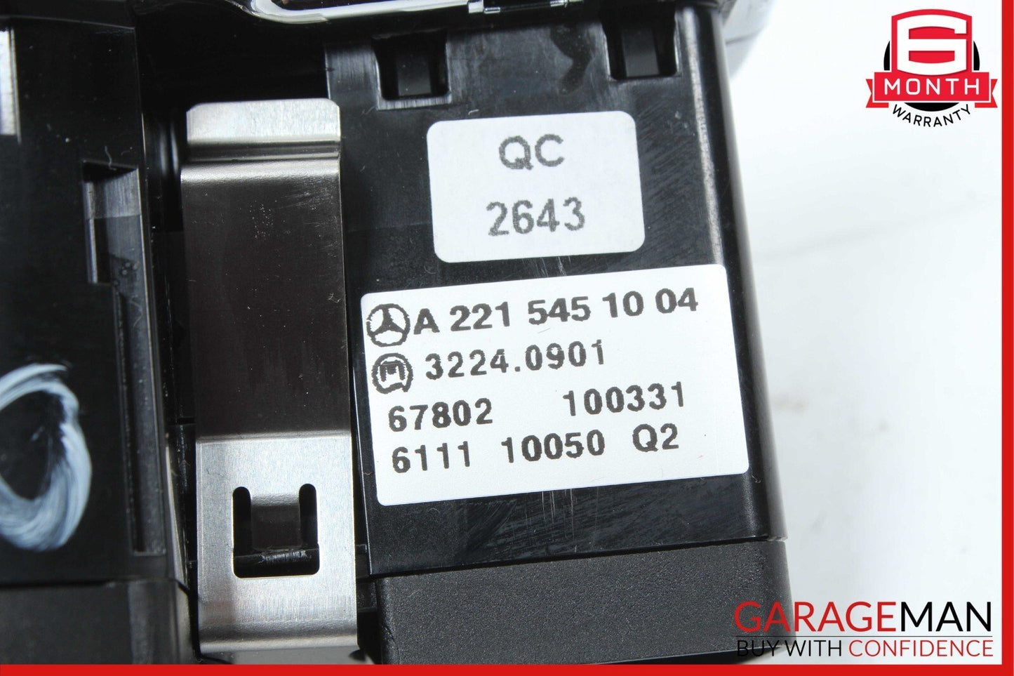 07-13 Mercedes W221 S550 CL550 Headlight Fog Light Switch Control Module OEM