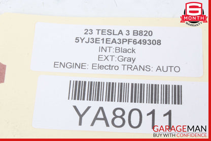 17-23 Tesla Model 3 Front Overhead Console Dome Reading Map Light Lamp OEM