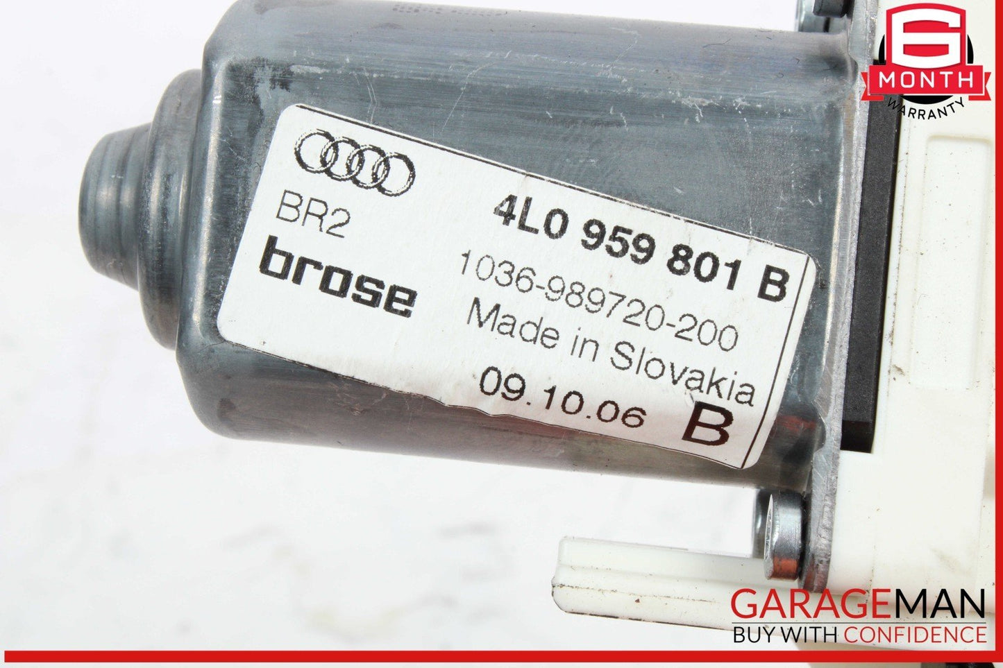 07-15 Audi Q7 Front Left Driver Side Window Regulator Motor 4L0959801B OEM
