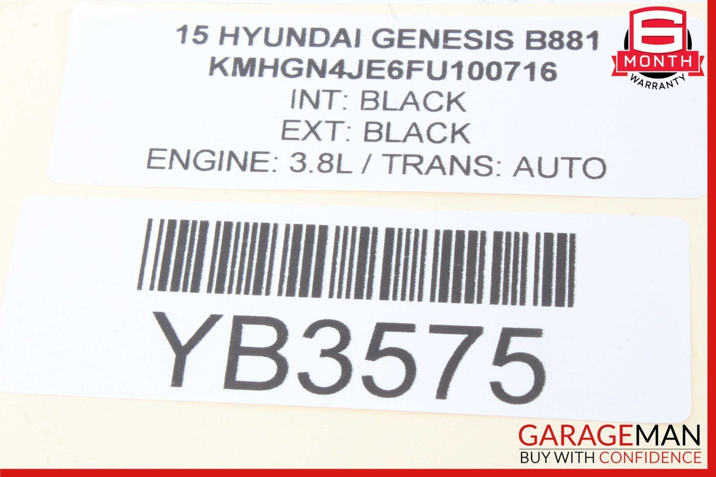 15-17 Hyundai Genesis G80 Rear Trunk Fuse Relay Junction Box Fusebox OEM