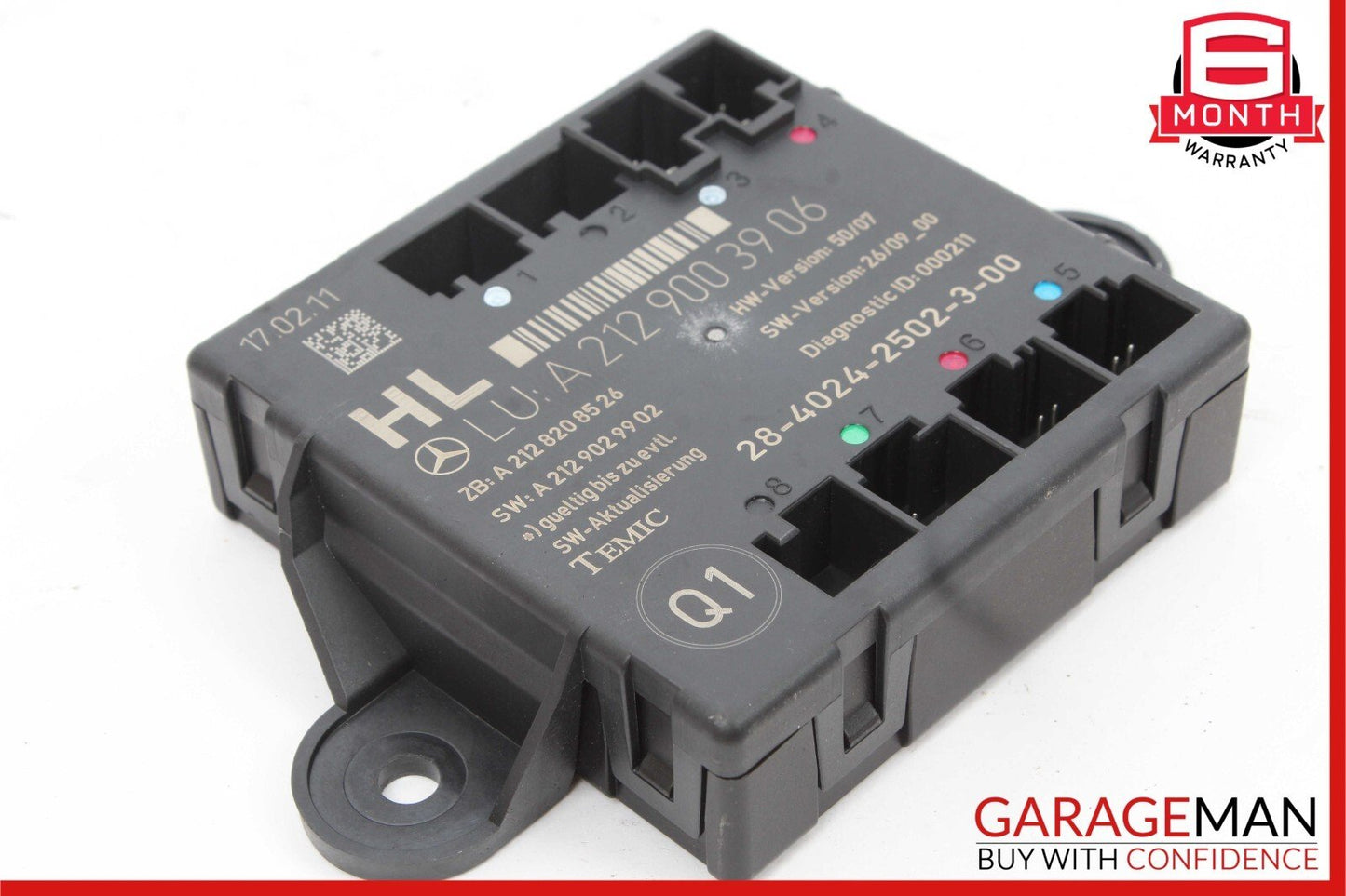 08-18 Mercedes W212 E350 C250 GLK350 CLS550 Rear Left Side Door Control Module