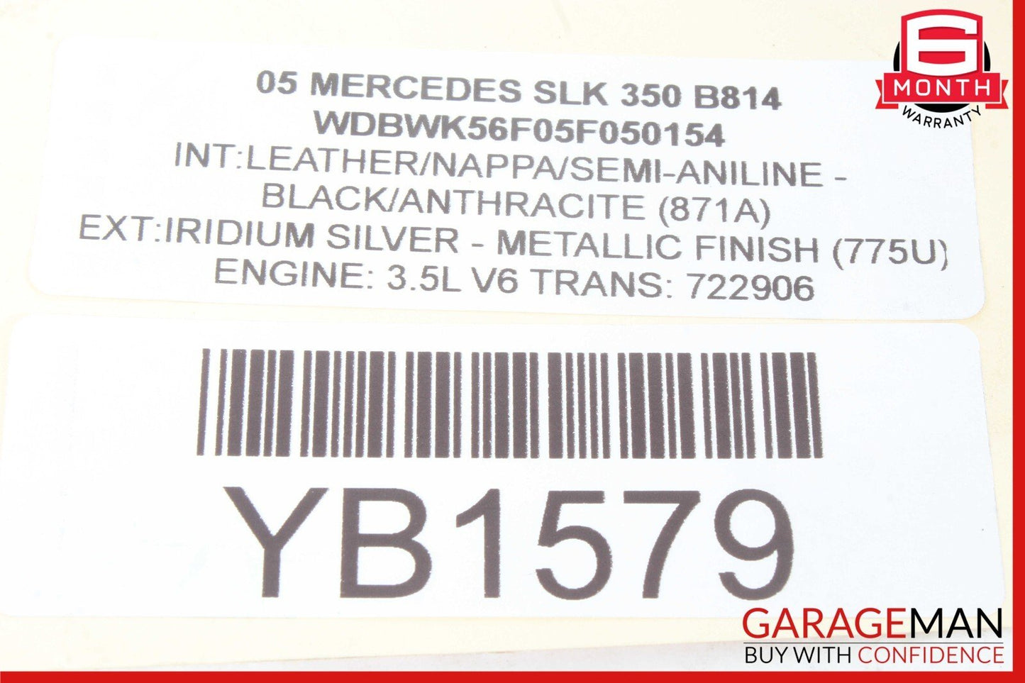 05-11 Mercedes R171 SLK350 C280 Front Left Driver Side Lower Control Arm OEM